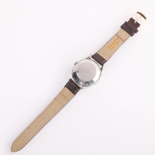 1006 - DAMAS - a Vintage chrome plated triple calendar moonphase mechanical wristwatch, ref. 2404, circa 19... 
