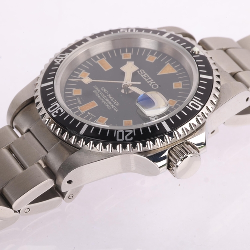1021 - SEIKO - a Custom Mod stainless steel GMT-Master automatic calendar bracelet watch, ref. 7S26-06Z4, b... 