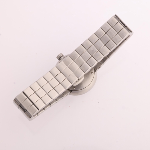 1035 - CHRISTIAN DIOR - a lady's stainless steel diamond La Dior quartz bracelet watch, ref. CD047110, circ... 