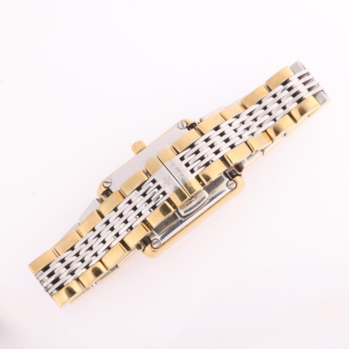 1038 - DREYFUSS & CO - a lady's gold plated stainless steel Series 1974 quartz bracelet watch, silvered knu... 