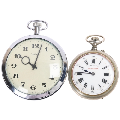 1060 - 2 Goliath pocket watches, comprising Automobile Regulateur and Smiths, both working order (2)