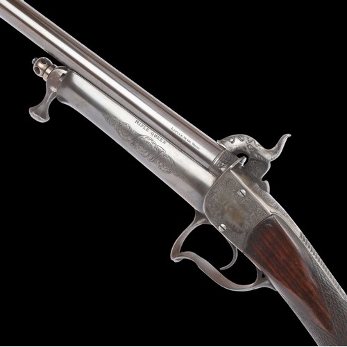 1 - Annie Oakley’s “Rifle Queen” Presentation Engraved Daw’s 408 Pin-Fire Smooth Bore Target Gun - 

Cra... 