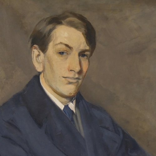 707 - Description amendment - Portrait thought to be of of W H Auden (1907 - 1973), by Rene Robert Quinn (... 