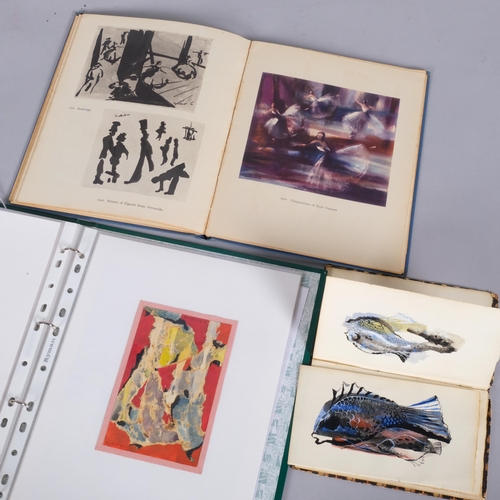 725 - Theyre Lee-Elliot (1903-1988) a folio of original watercolour/gouache paintings and sketches, 1950s ... 