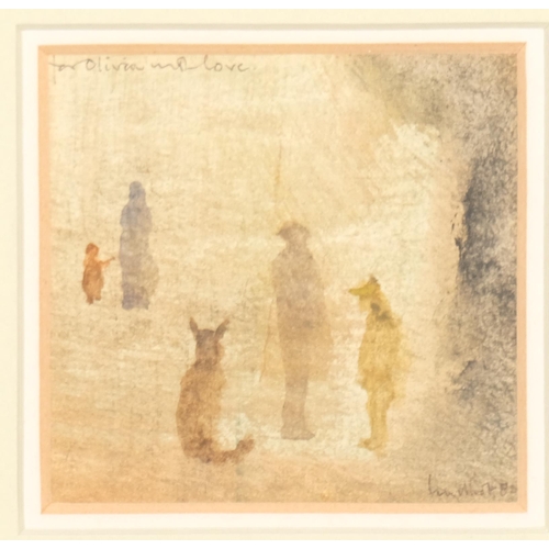 726 - Theyre Lee-Elliot (1903 - 1988), sheet of ink sketches on brown paper, 29cm x 22cm, together with 2 ... 