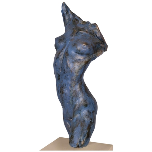 753 - Byron Howard (1935 - 2019), Blue Dance Torso, resin bronze on woodblock base, overall height 97cm