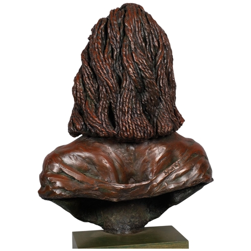 756 - Byron Howard (1935 - 2019), African Girl called Mary Acombwe, life-size resin bronze sculpture on st... 