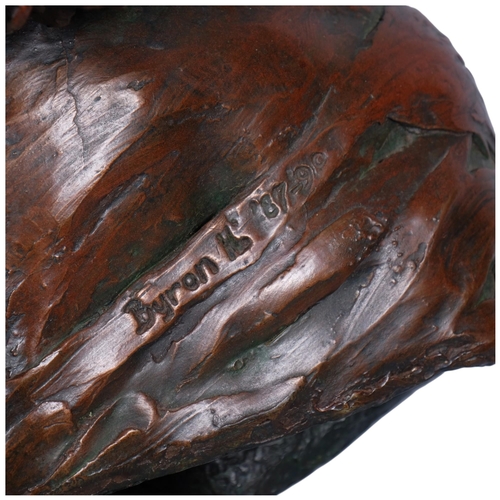 756 - Byron Howard (1935 - 2019), African Girl called Mary Acombwe, life-size resin bronze sculpture on st... 