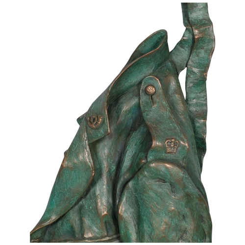 757 - Byron Howard (1935 - 2019), 1939/45 War Memorial, resin bronze wall sculpture, overall height 85cm