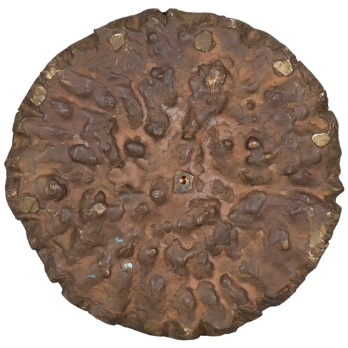 758 - Byron Howard (1935 - 2019), Political Rosette, bronze sculpture, diameter 22cm