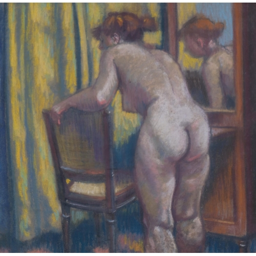 770 - James Stroudley (1906 - 1988), female nude study, coloured pastels, 53cm x 44cm, framed