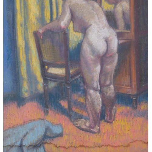 770 - James Stroudley (1906 - 1988), female nude study, coloured pastels, 53cm x 44cm, framed