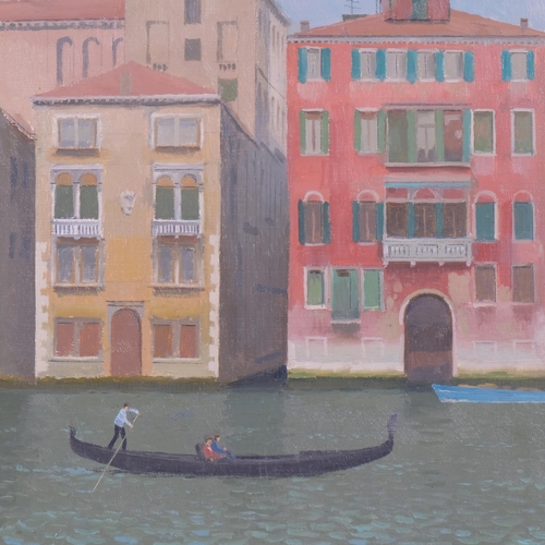 780 - Gerald Norden (1912 - 2000), Venice gondola, 1967, oil on board, 30cm x 40cm, framed