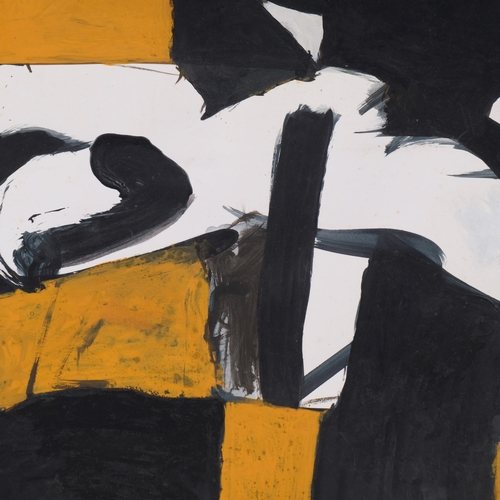 809 - Piersanti, abstract composition, gouache on paper, 2005, 33cm x 33cm, unframed
