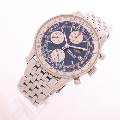 1000 - BREITLING - a stainless steel Navitimer automatic chronograph calendar bracelet watch, ref. A13022, ... 