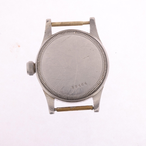 1005 - ROLEX - a stainless steel Oyster Junior Sport mechanical wristwatch head, ref. 2784, circa 1939, sil... 