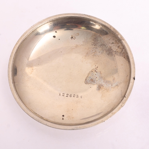 1038 - An early 20th century nickel open-face keyless pocket watch, by H Williamson Ltd of London, white en... 