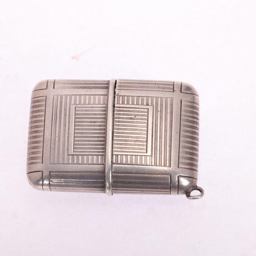 1053 - An Art Deco Swiss silver automatic purse watch, circa 1930, silvered dial with black Arabic numerals... 