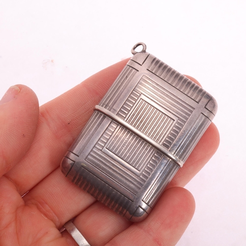 1053 - An Art Deco Swiss silver automatic purse watch, circa 1930, silvered dial with black Arabic numerals... 
