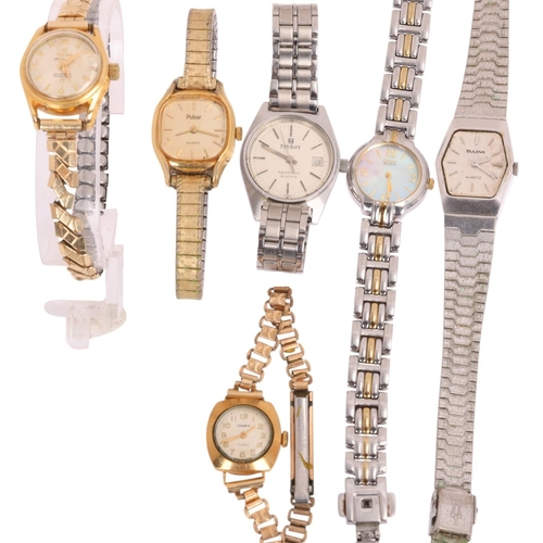 1071 - 6 lady's watches, including Bulova quartz, Tissot Seastar, Citizen EcoDrive, etc (6)