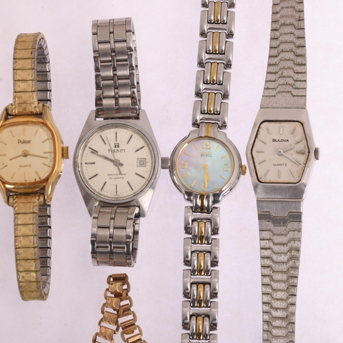 1071 - 6 lady's watches, including Bulova quartz, Tissot Seastar, Citizen EcoDrive, etc (6)