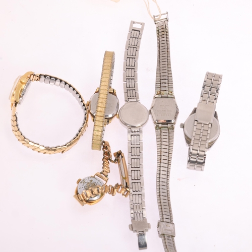 1071 - 6 lady's watches, including Bulova quartz, Tissot Seastar, Citizen EcoDrive, etc (6)