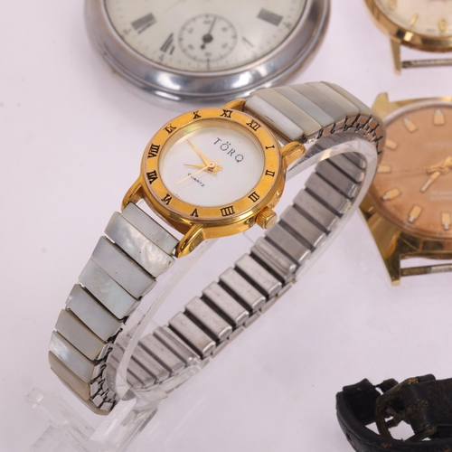 1073 - Various watches, including Sekonda automatic, Ingersoll, Primula, etc