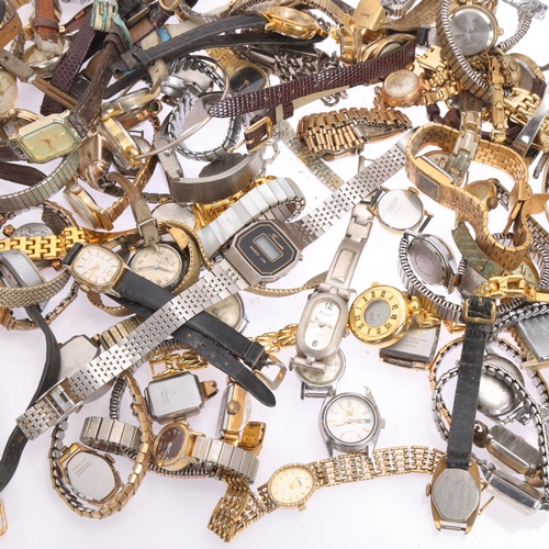 1077 - A large quantity of lady's wristwatches, including Rotary, Majex, Oris, Avia, etc