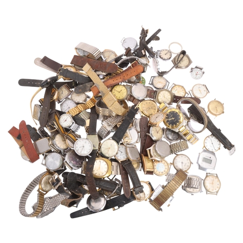 1078 - A large quantity of wristwatches, including Casio quartz, Sekonda, Smiths, Timex, etc