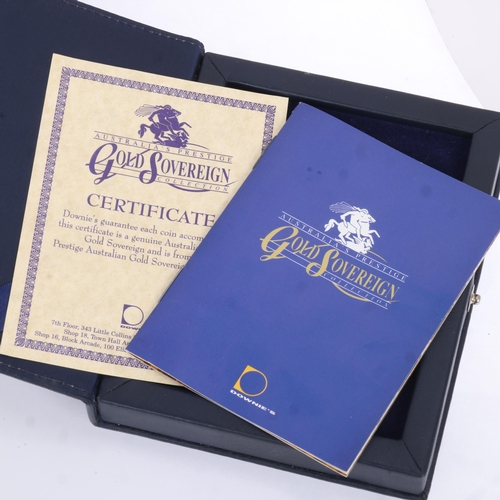 1223 - Australia's Prestige Gold Sovereign Two Coin Collection, comprising Edward VII 1908 full sovereign, ... 