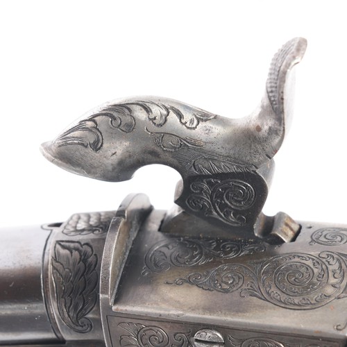 1 - Annie Oakley’s “Rifle Queen” Presentation Engraved Daw’s 408 Pin-Fire Smooth Bore Target Gun - 

Cra... 