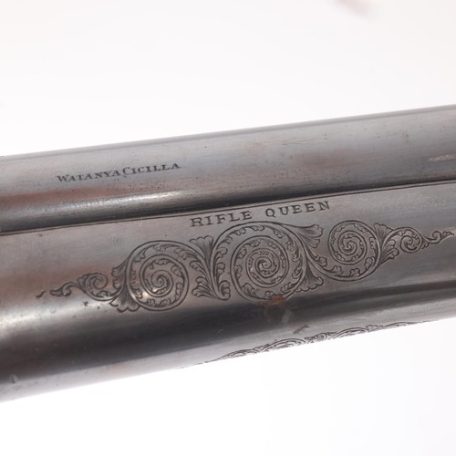 1 - Annie Oakley’s “Rifle Queen” Presentation Engraved Daw’s 408 Pin-Fire Smooth Bore Target Gun - 

Cra... 