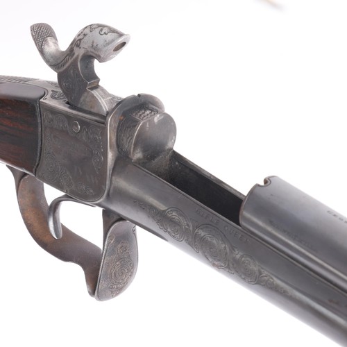 1 - Annie Oakley’s “Rifle Queen” Presentation Engraved Daw’s 408 Pin-Fire Smooth Bore Target Gun - 

Cra... 