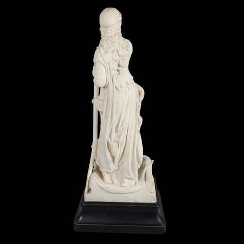18 - A rare and monumental Minton Parian sculpture, Lady Of The Lake by Felix Martin Miller circa 1865, a... 