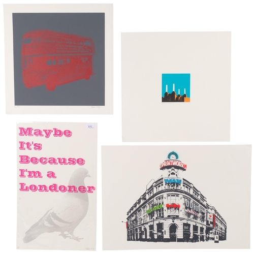 575 - Jayson Lilley, 4 various limited edition prints, 3 signed in pencil, unframed (4)