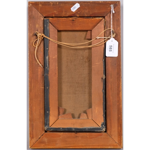 585 - Portrait of a Dutch girl, late 19th/early 20th century, oil on canvas, signed with monogram FB, 28cm... 