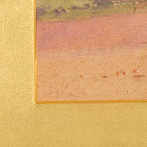 588 - Martin Snape (1852 - 1930), farm scene, watercolour, 26cm x 36cm, framed