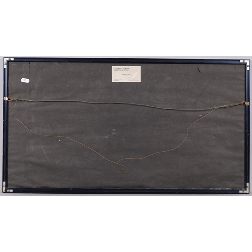 593 - Abstract composition, Cutting Block, lithograph, indistinctly signed in pencil, plate 24cm x 59cm, f... 