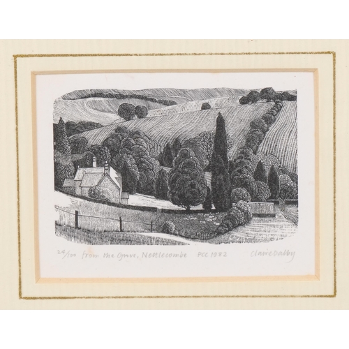 597 - 4 various woodcut prints