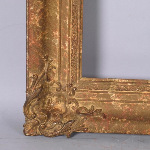 601 - 3 gilt-gesso frames, largest rebate size 51cm x 71cm (3)