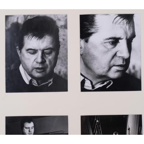 616 - Francis Bacon, four portrait studies, original silver gelatine photographs by Jorge Lewinski circa 1... 