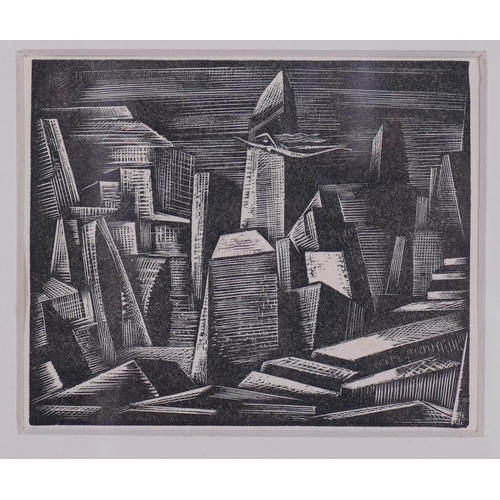 Paul Nash (1889-1946), wood engraving on paper, Das Rheingold, Scene 1 ...