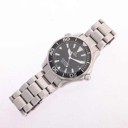 1000 - OMEGA - a stainless steel Seamaster Professional 300M quartz calendar bracelet watch, ref. 196.1641,... 
