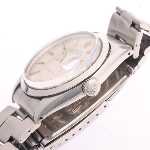 1004 - ROLEX - a Vintage stainless steel Oyster Perpetual Air-King-Date Precision automatic calendar bracel... 