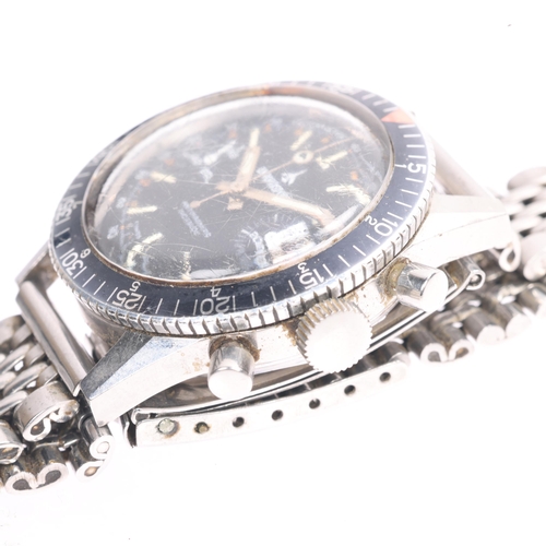 1006 - CHRONOSPORT - a Vintage stainless steel Diver's mechanical chronograph bracelet watch, circa 1970s, ... 