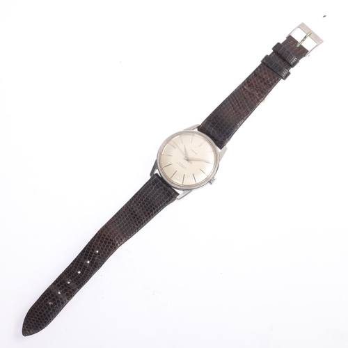 1008 - AUDEMARS - a Vintage stainless steel automatic wristwatch, ref. 2451, circa 1960s, brushed silvered ... 
