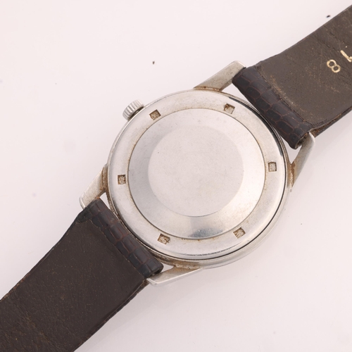 1008 - AUDEMARS - a Vintage stainless steel automatic wristwatch, ref. 2451, circa 1960s, brushed silvered ... 