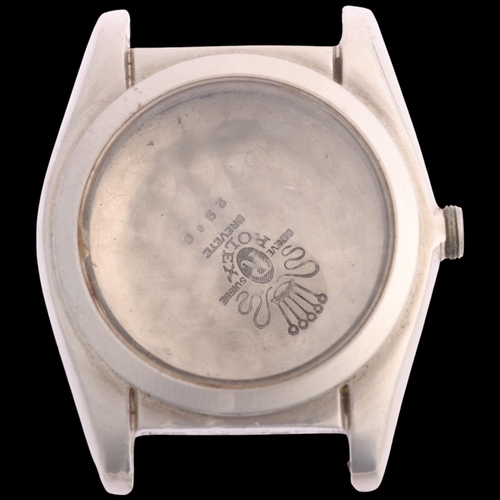 1021 - ROLEX - a Vintage stainless steel Oyster 'Bubble Back' wristwatch case, ref. 2940, circa 1946, seria... 
