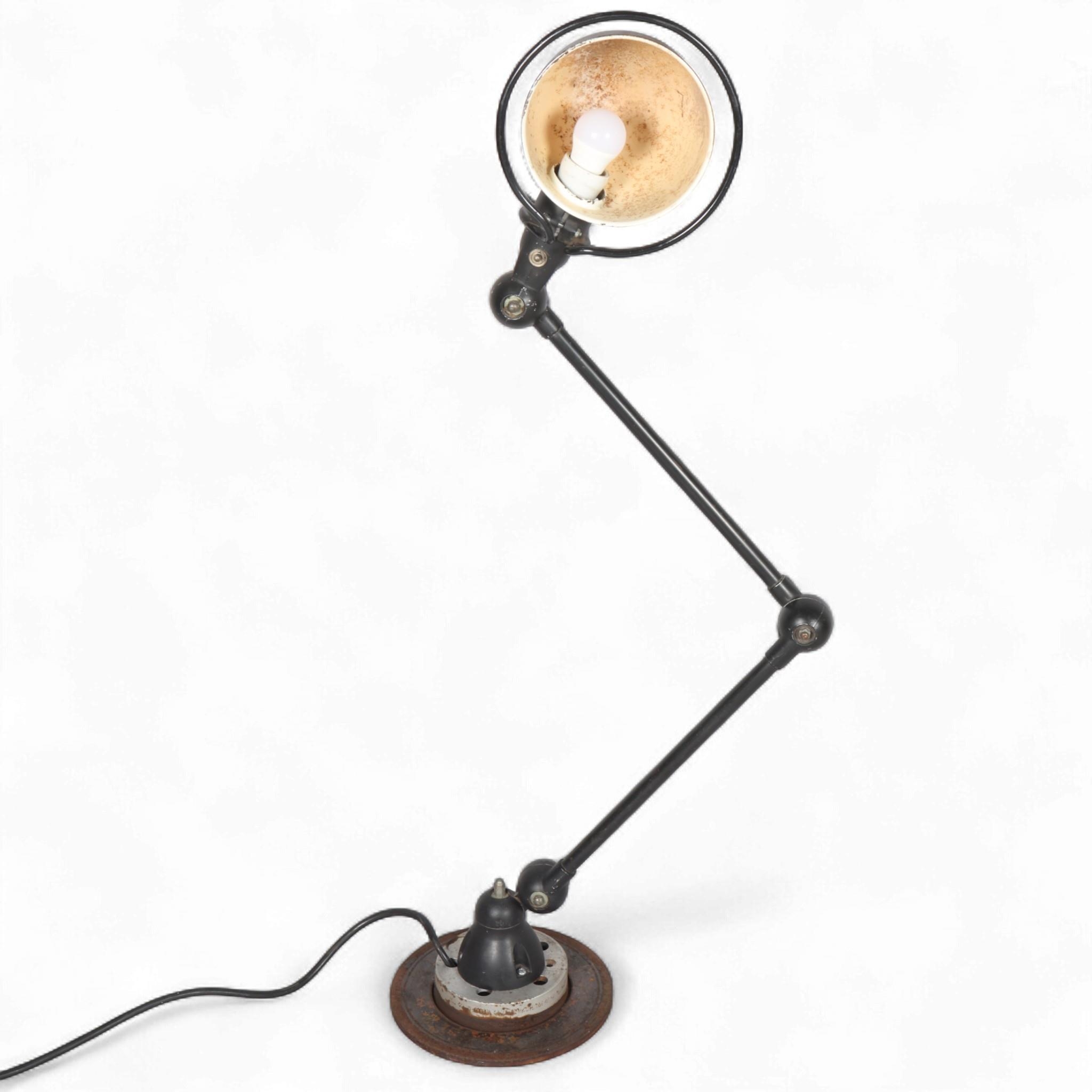 A 1950s' Jielde, French industrial bench or wall mount lamp, no makers ...