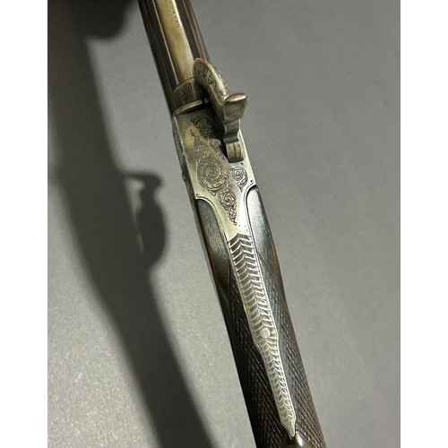 1 - Annie Oakley’s “Rifle Queen” Presentation Engraved Daw’s 408 Pin-Fire Smooth Bore Target Gun - 

Cra... 